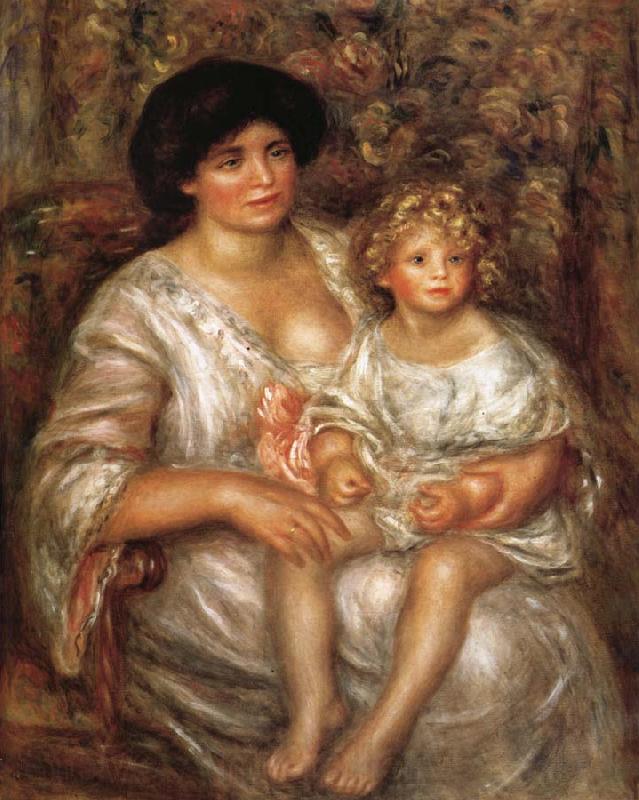 Pierre Renoir Madame Thurneysen and her Daughter France oil painting art